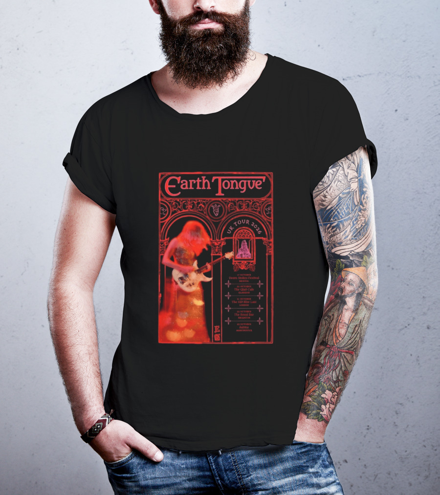 Earth Tongue UK Tour 2026 Down Stokes Festival Bristol Gilded Gothic Artistry T-Shirt
