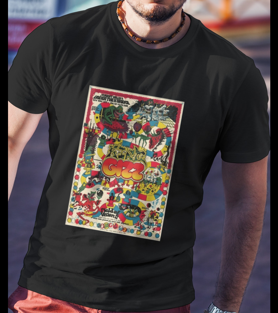 King Gizzard And The Lizard Wizard Forest Hills Under The Ring NYC Aug 2026 Field Of Vision II T-Shirt