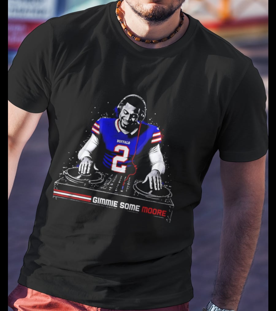 Buffalo Bills Player DJ Gimmie Some Moore Football Jersey T-Shirt