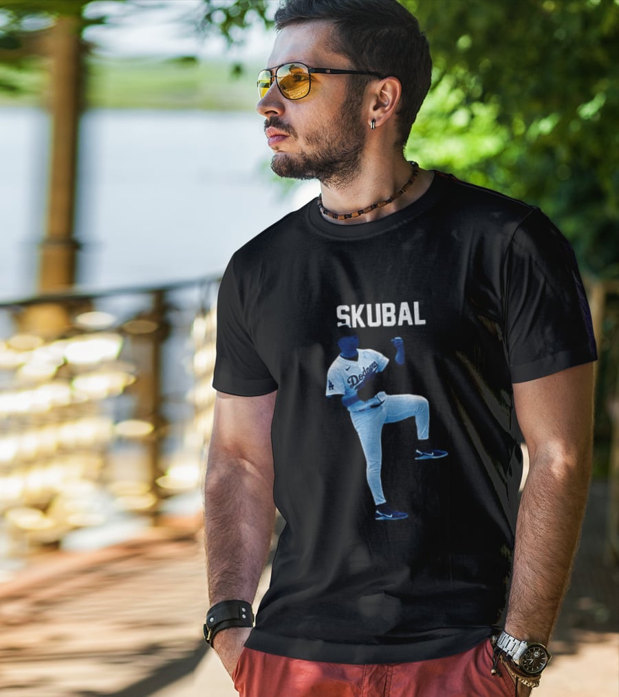 Los Angeles Dodgers Tarik Skubal 29 MLB Baseball 2026 Gradient T-Shirt