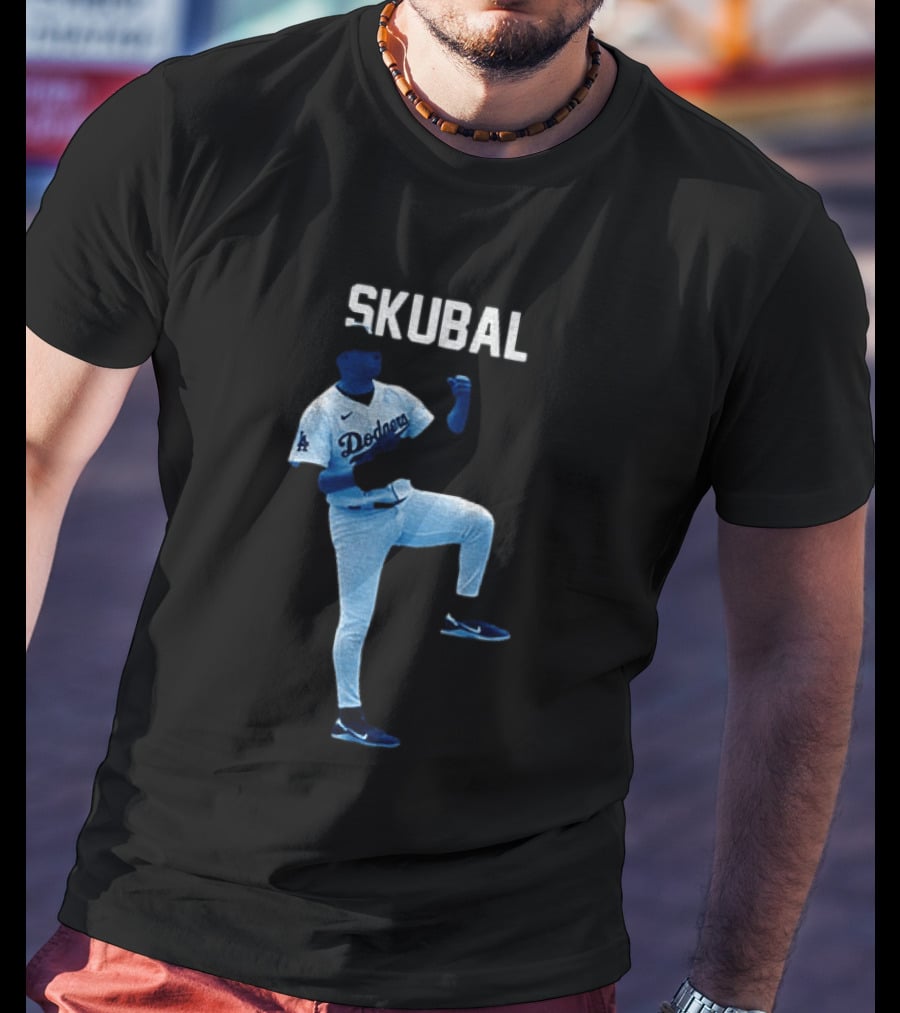 Los Angeles Dodgers Tarik Skubal 29 MLB Baseball 2026 Gradient T-Shirt