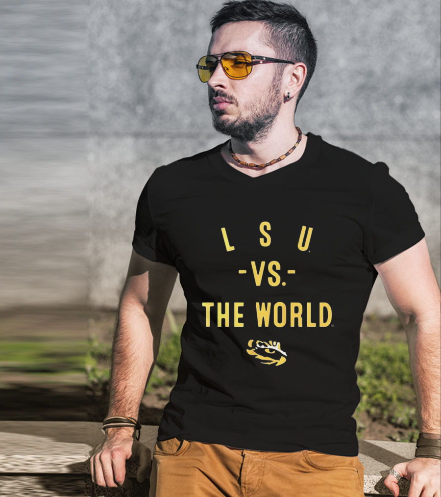 LSU Tigers Vs The World 2026 College Football Rivalry T-Shirt