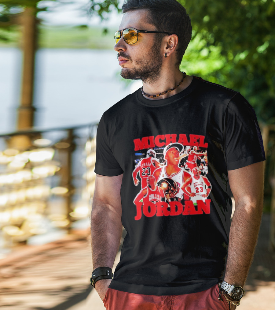 Michael Jordan Chicago Bulls 23 Basketball Legend NBA Champion T-Shirt