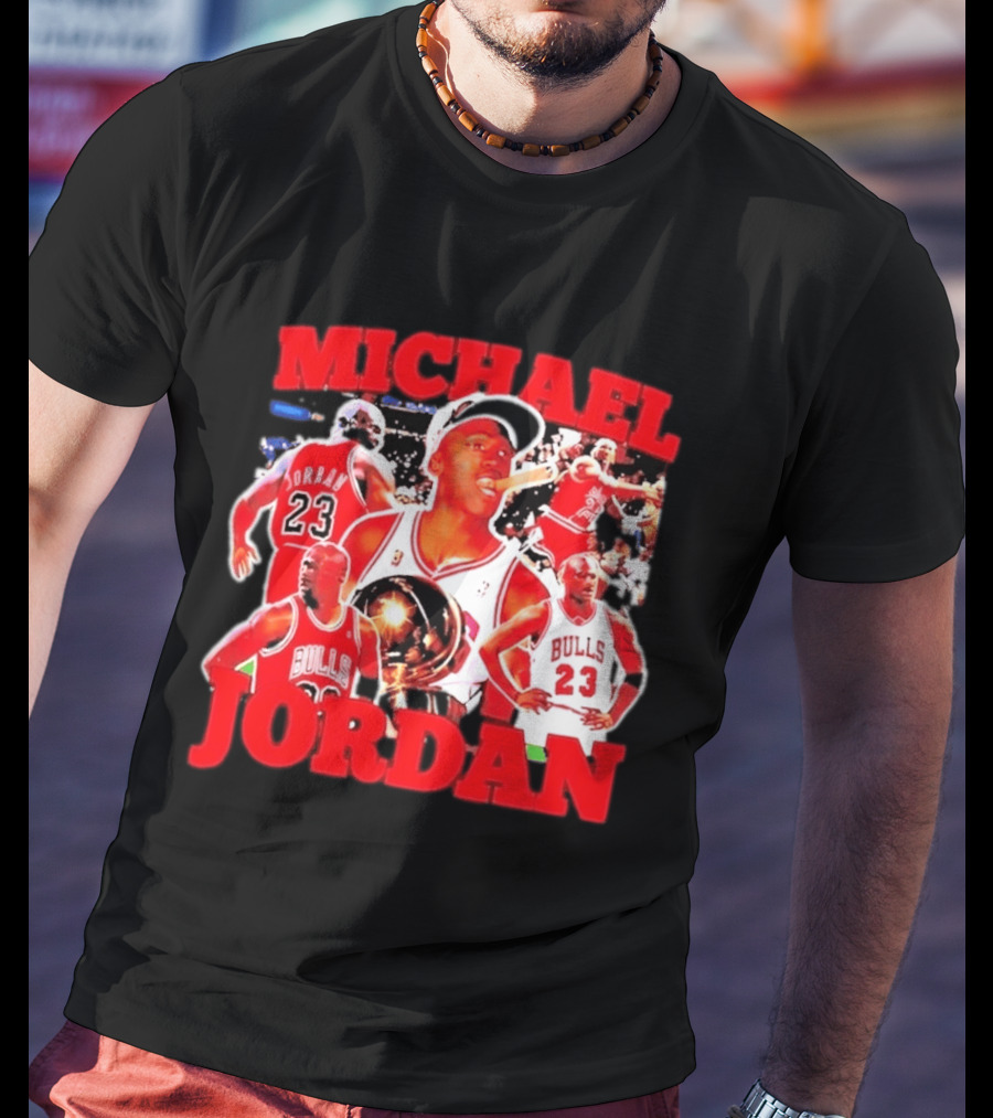 Michael Jordan Chicago Bulls 23 Basketball Legend NBA Champion T-Shirt