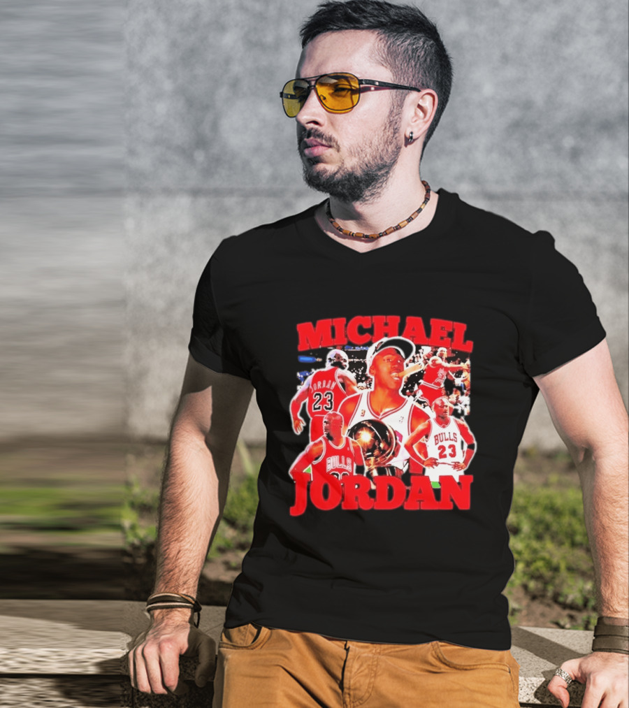 Michael Jordan Chicago Bulls 23 Basketball Legend NBA Champion T-Shirt