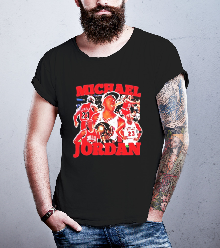 Michael Jordan Chicago Bulls 23 Basketball Legend NBA Champion T-Shirt