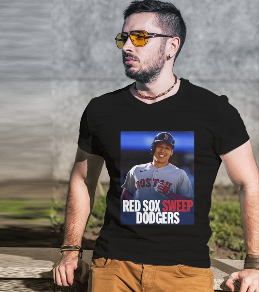 Boston Red Sox Sweep Dodgers Victory Celebration 2026 T-Shirt