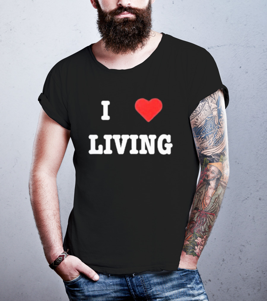 Mxdvs I Love Living Heart T-Shirt