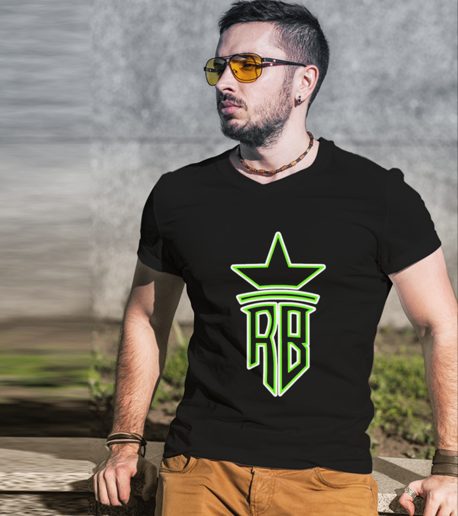 Roland Banks RB Star Logo Neon Green T-Shirt