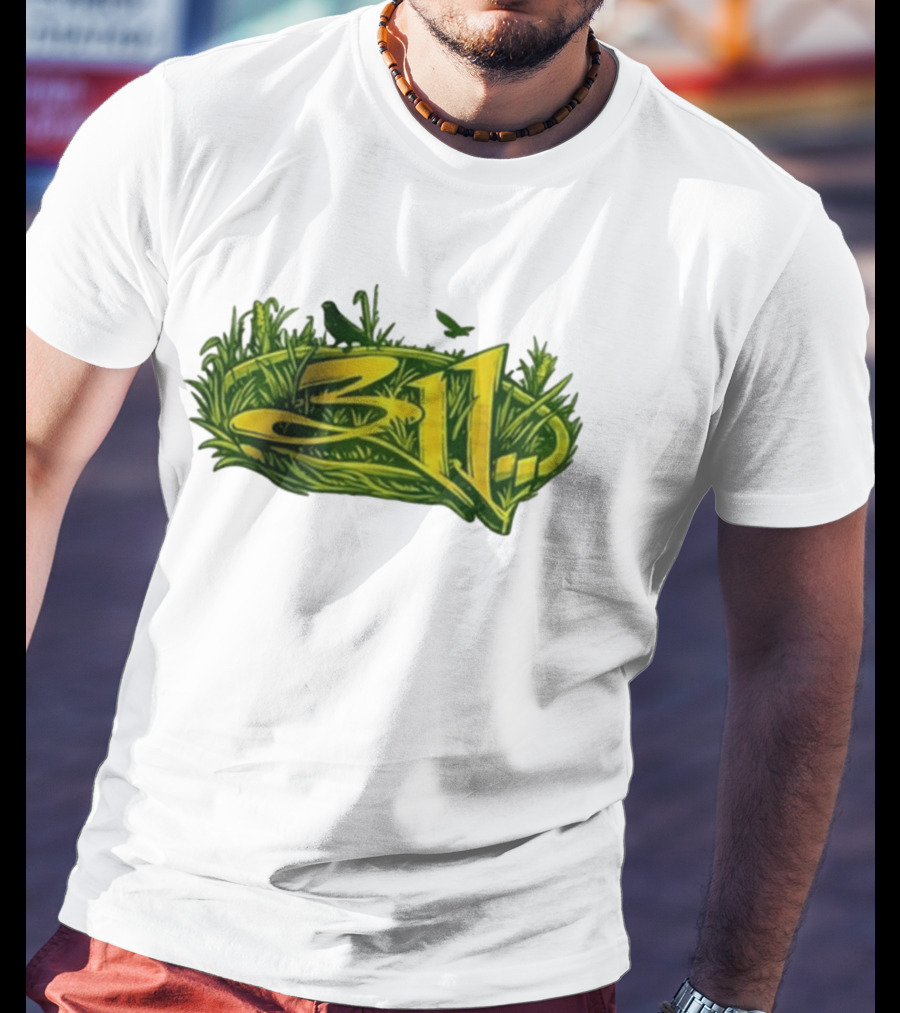 311 Band 2026 Summer Tour Green Nature T-Shirt