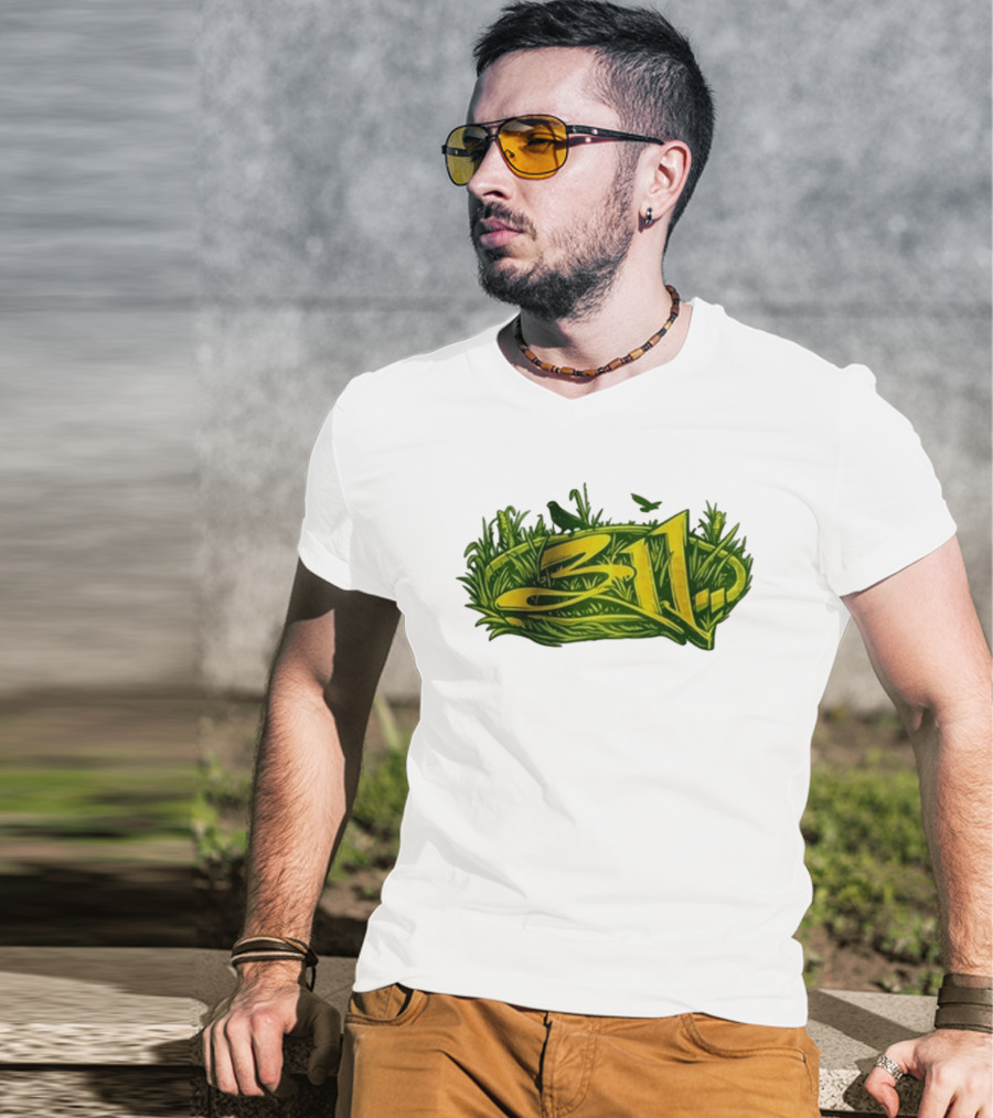 311 Band 2026 Summer Tour Green Nature T-Shirt