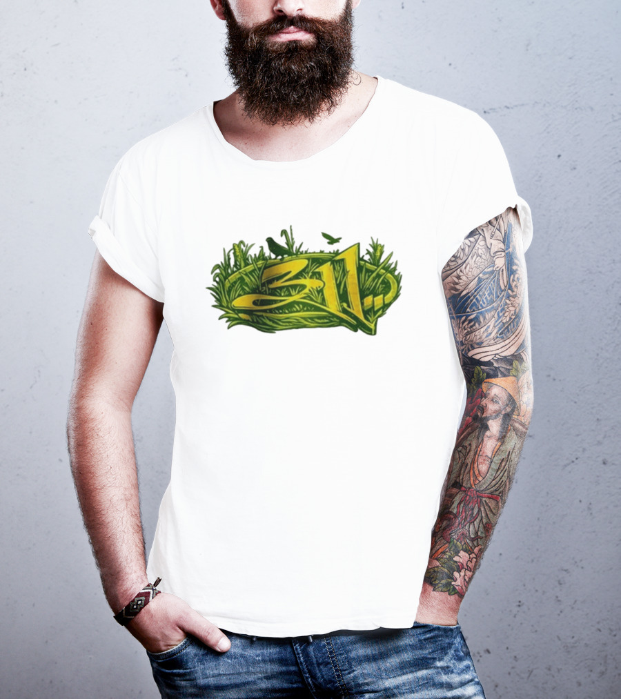 311 Band 2026 Summer Tour Green Nature T-Shirt