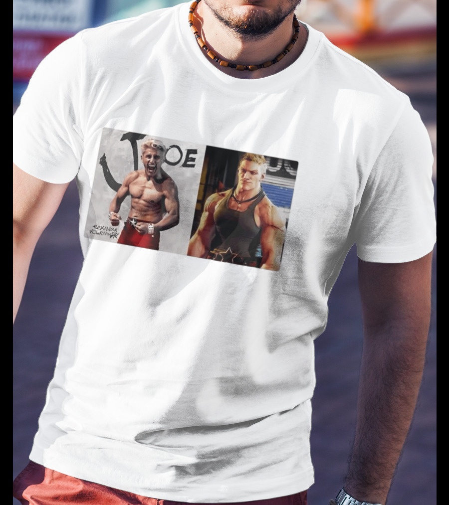 Joe Alexander Volkanovski Crossover MMA Fighter And Game Character Image T-Shirt