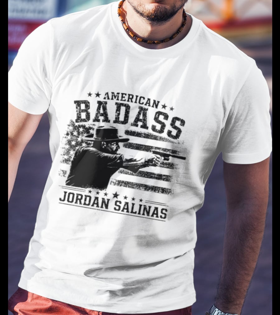 American Badass Jordan Salinas True Patriot USA Flag T-Shirt