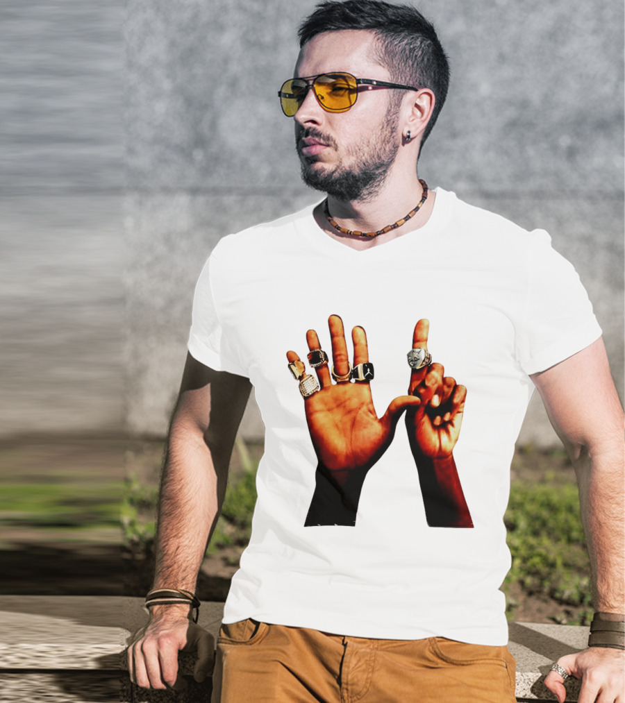 Carlos Alcaraz Championship Rings NBA Jordan Rolex Iconic Hands T-Shirt