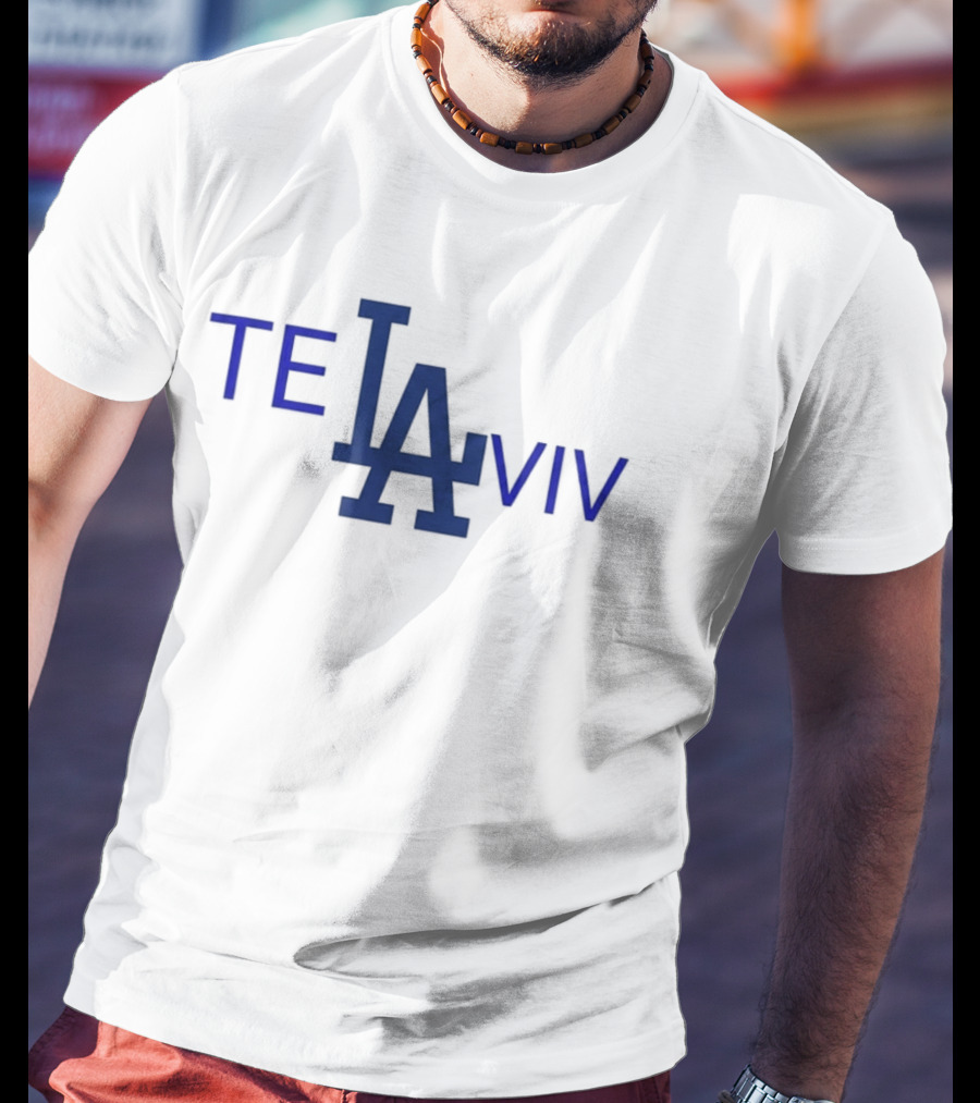 Los Angeles Dodgers Tel Aviv 2026 LA Logo Baseball Connection T-Shirt