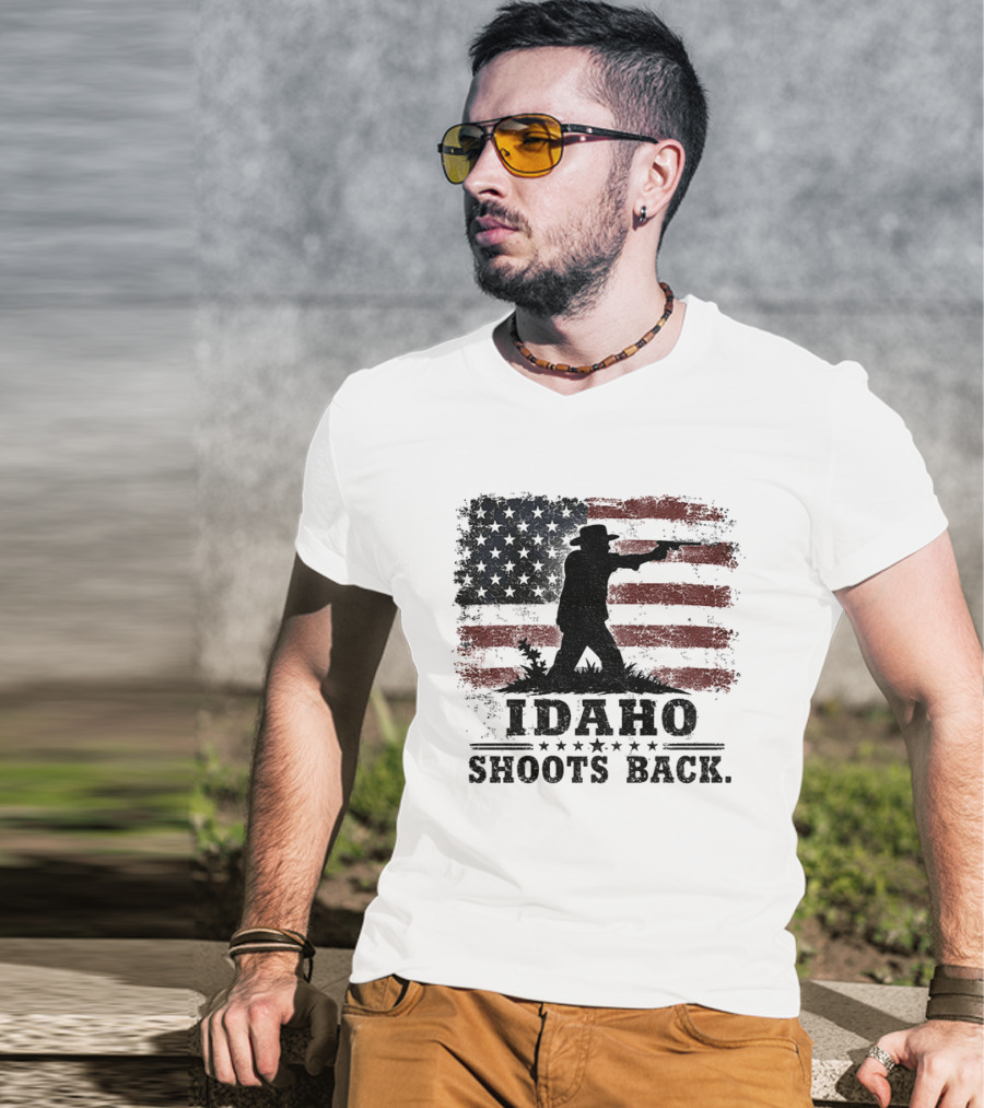 Idaho Shoots Back American Hero Flag T-Shirt