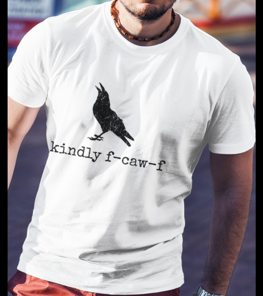 Raven Kindly F Caw F Silhouette Meme T-Shirt