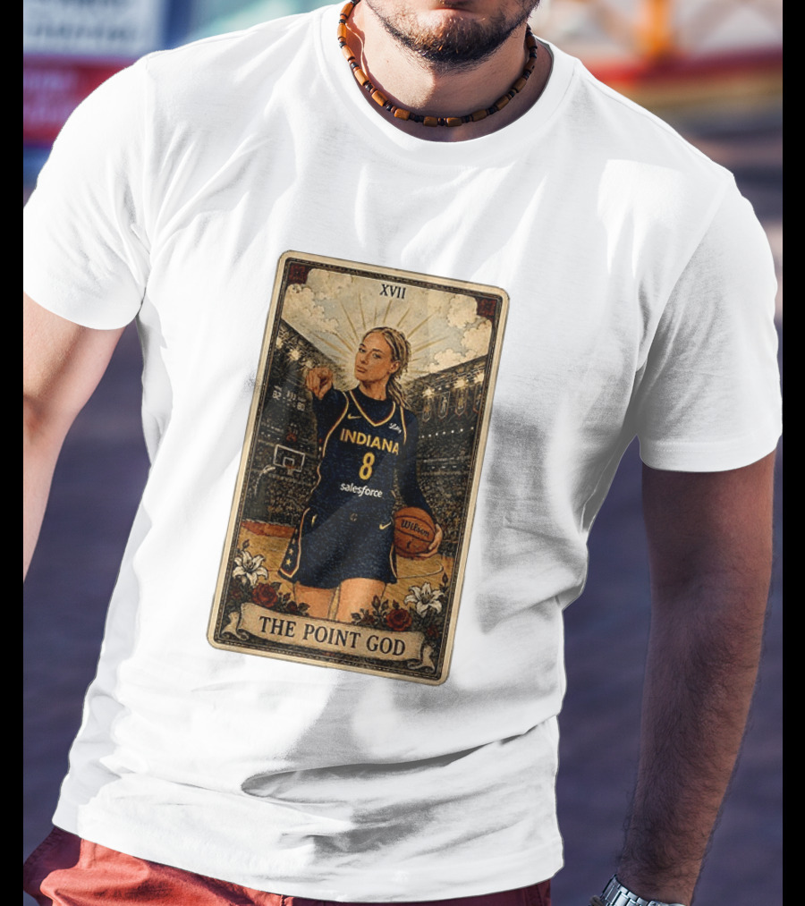 Sophie Cunningham Indiana The Point God XVII Tarot Card Basketball 8 T-Shirt