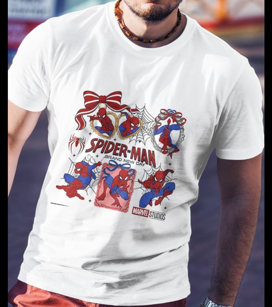 Spider Man Brand New Day Marvel Studios Masked Web Hero Coquette Superhero T-Shirt