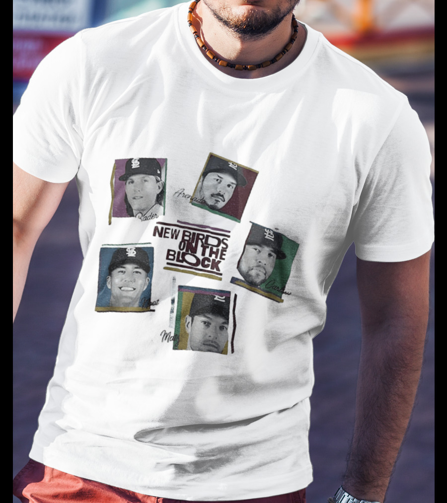 St Louis Cardinals Bader Arenado Carlson Noot Matz New Birds On The Block T-Shirt