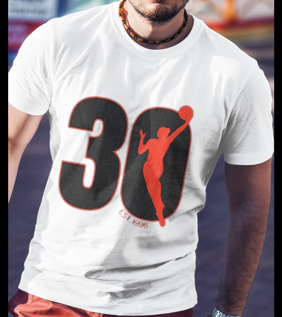 WNBA 30th Anniversary 1996 Basketball Player T-Shirt