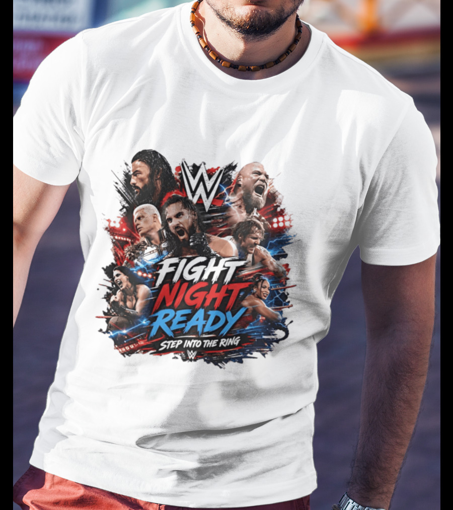 WWE Fight Night Ready Step Into The Ring SummerSlam Superstars T-Shirt