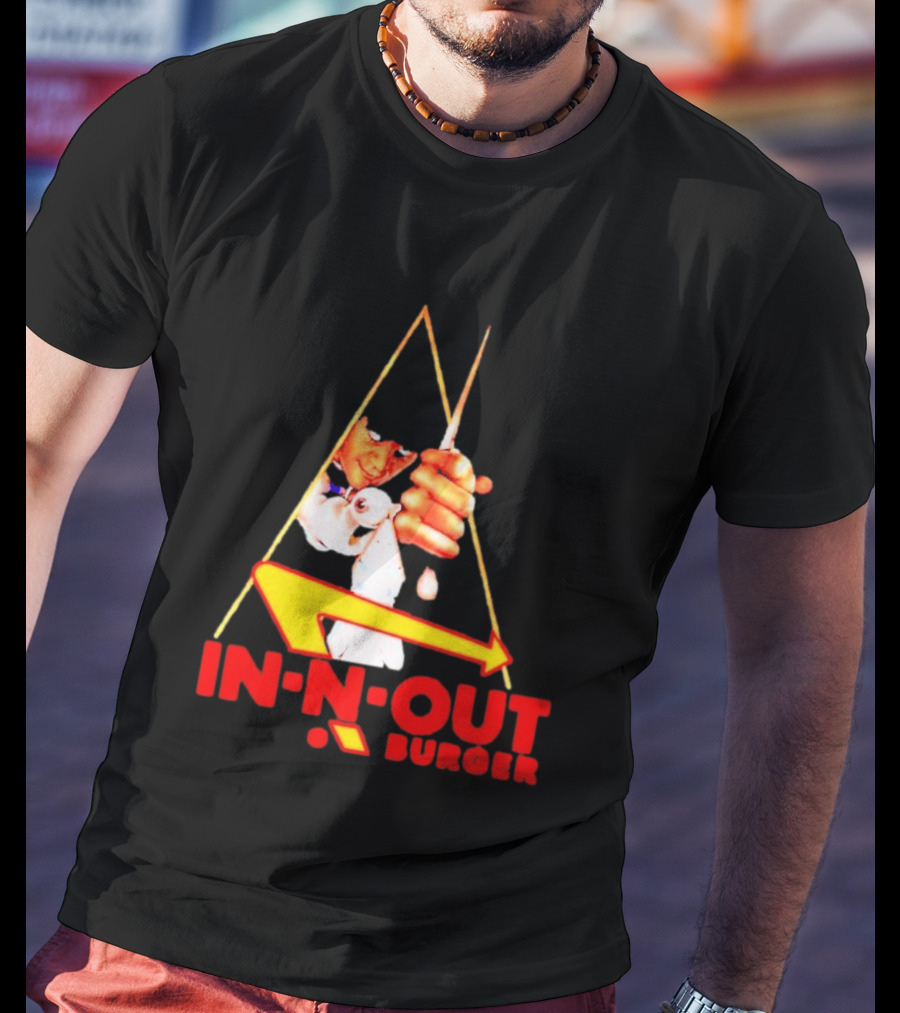 A Work Orange In N Out Burger Logo Mashup T-Shirt