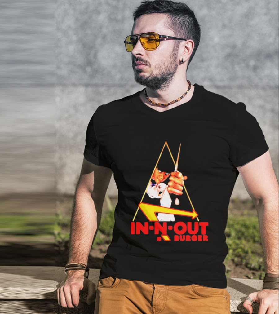 A Work Orange In N Out Burger Logo Mashup T-Shirt