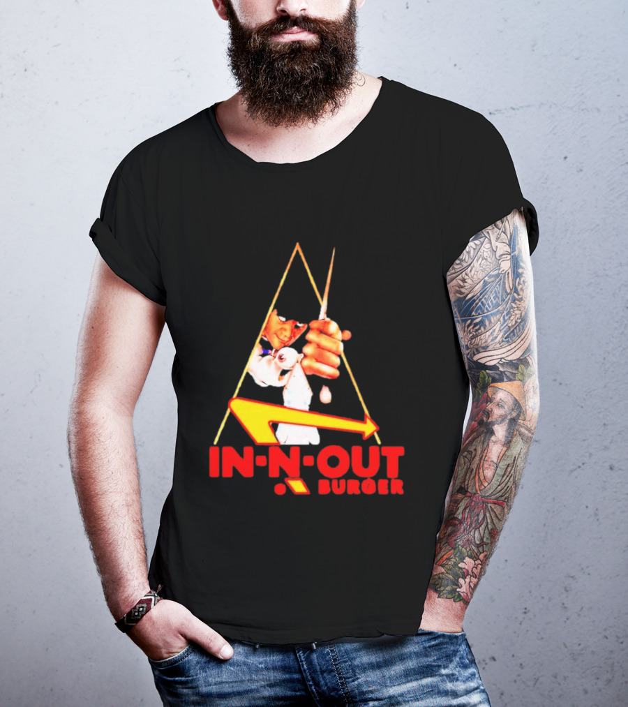 A Work Orange In N Out Burger Logo Mashup T-Shirt