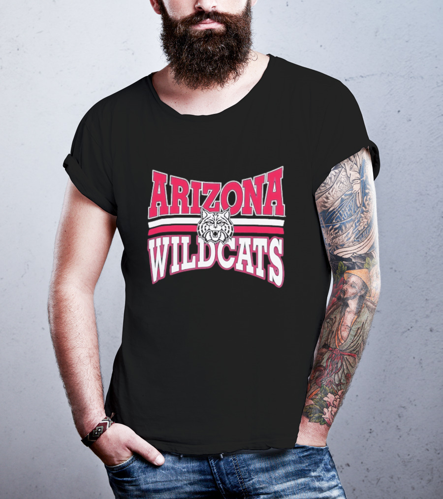 Arizona Wildcats NCAA Head Red White Stripes T-Shirt