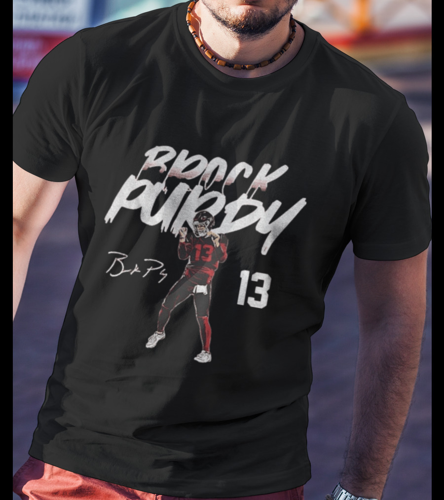 Brock Purdy 13 San Francisco 49ers Signature NFLPA Player T-Shirt