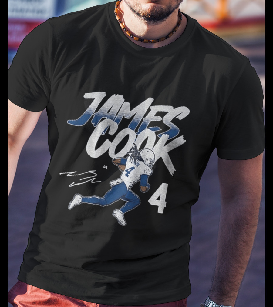 James Cook 4 Buffalo Bills Football Player Athlete T-Shirt