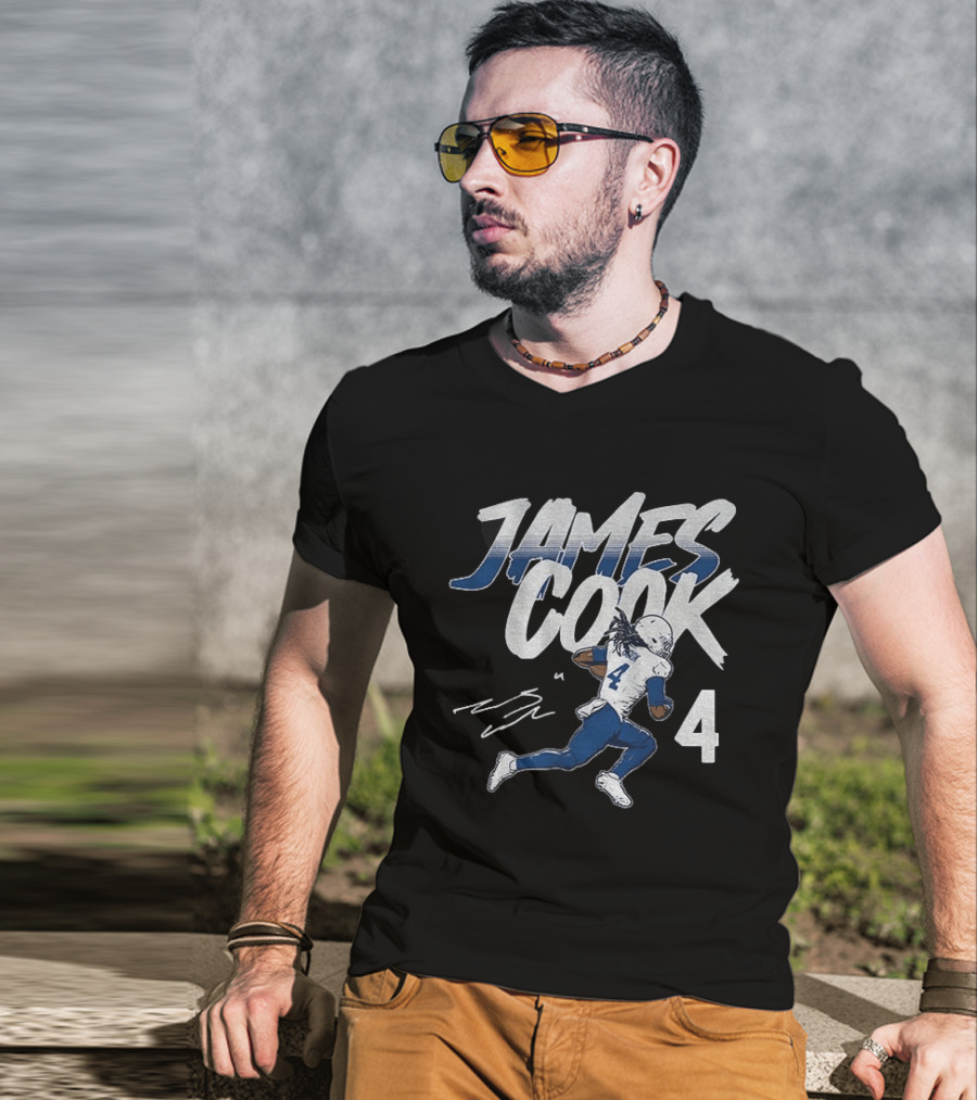 James Cook 4 Buffalo Bills Football Player Athlete T-Shirt