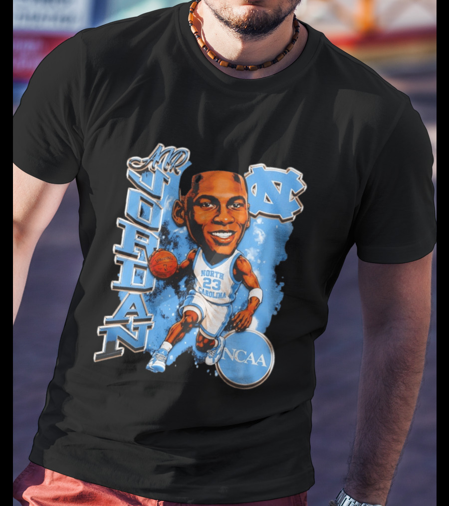 Mr Jordan North Carolina Tar Heels NCAA Basketball 23 T-Shirt