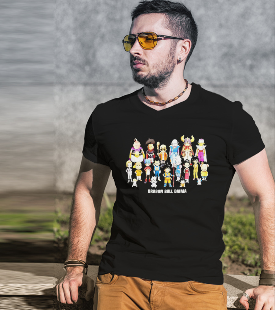 Dragon Ball Daima Chibi Anime Characters Lineup T-Shirt