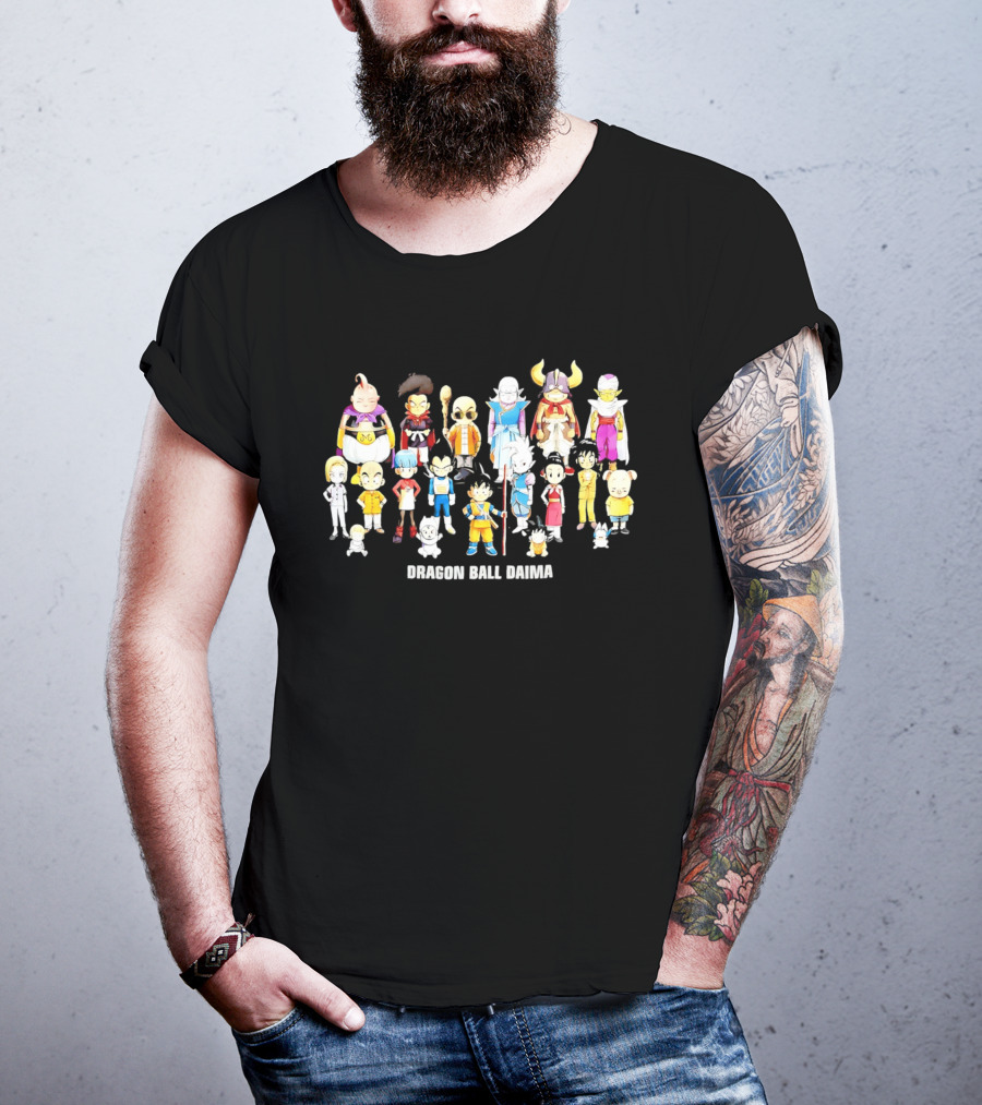 Dragon Ball Daima Chibi Anime Characters Lineup T-Shirt