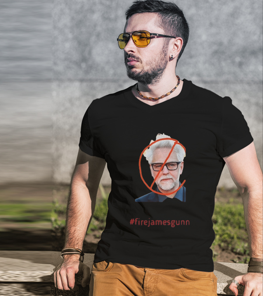 Firejamesgunn Protest James Gunn Director Criticism Controversy T-Shirt