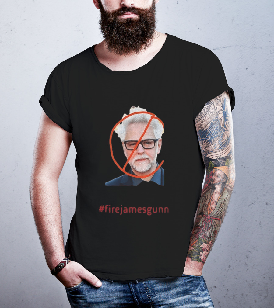 Firejamesgunn Protest James Gunn Director Criticism Controversy T-Shirt