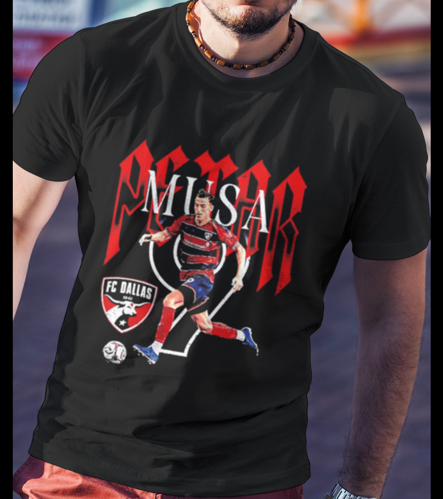 Petar Musa FC Dallas Number 9 Player Soccer T-Shirt