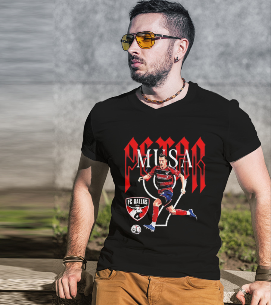 Petar Musa FC Dallas Number 9 Player Soccer T-Shirt