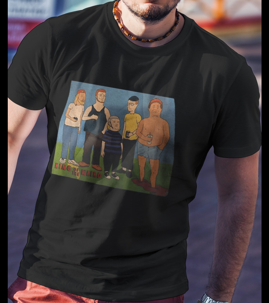 King Of The Weird King Of The Hill Characters Holding Drinks T-Shirt