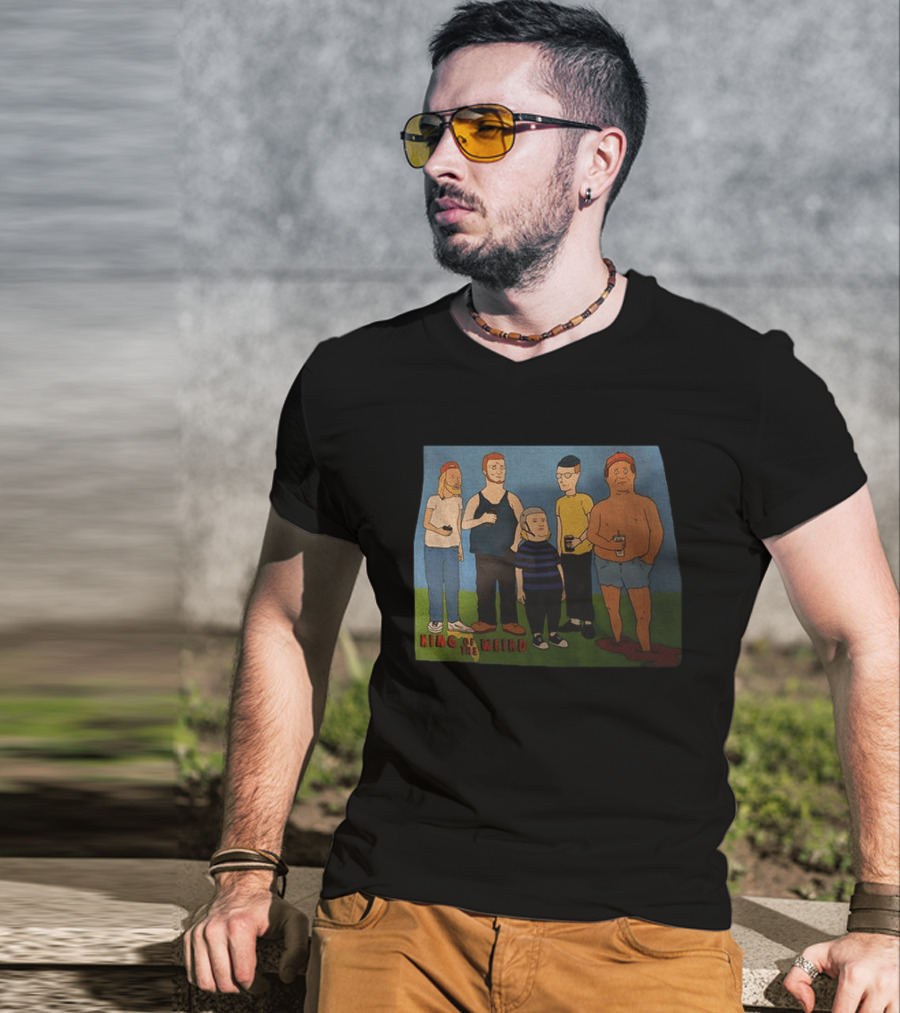 King Of The Weird King Of The Hill Characters Holding Drinks T-Shirt