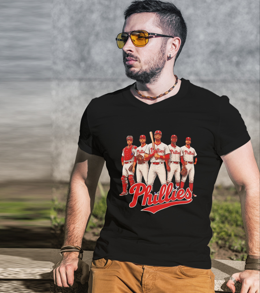 Philadelphia Phillies Field Of Dreams 2026 Team Roster Lineup T-Shirt