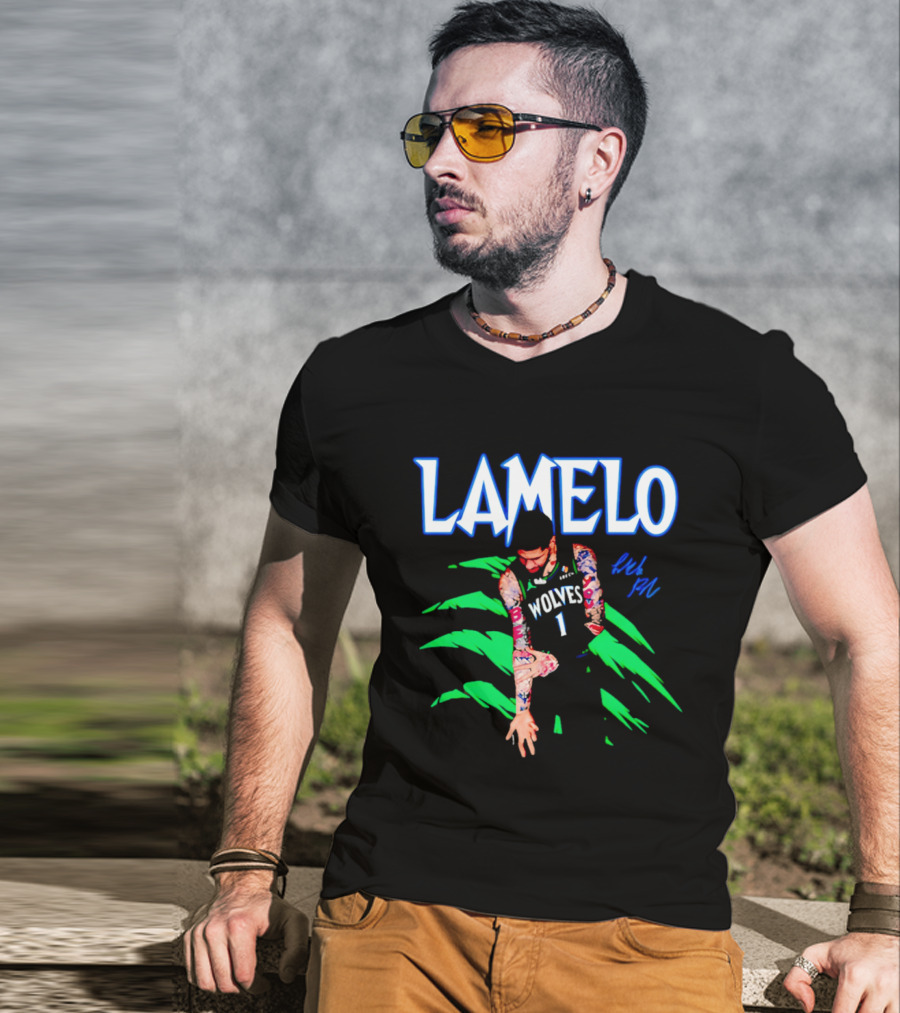 LaMelo Ball Wolves Number 1 Signature T-Shirt