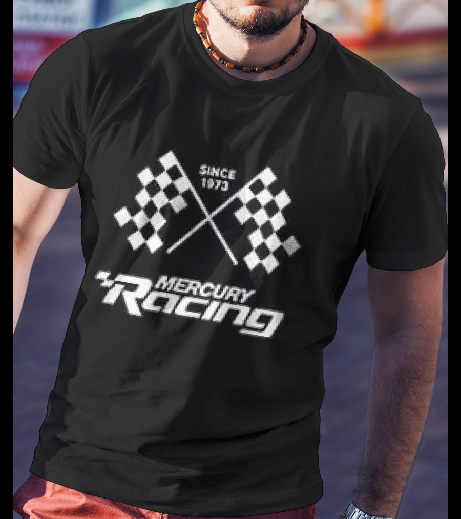 Speed Track Racing Tech Letter R Printed Men's T-Shirt