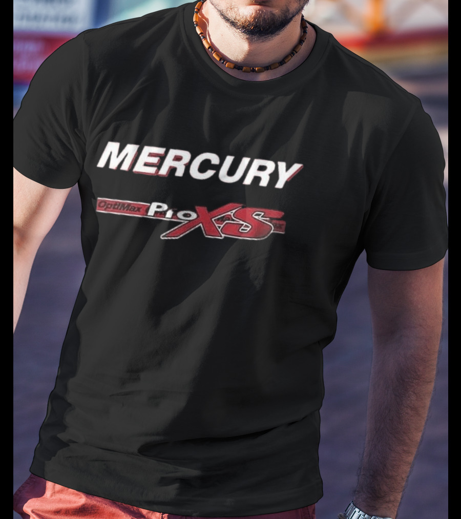 Mercury OptiMax Pro XS Marine Engine Printed Oversized T-Shirt