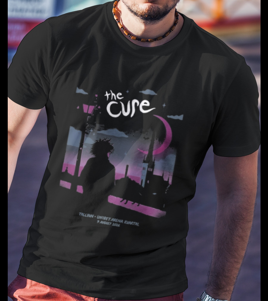The Cure Tallinn 2026 Unibet Arena Kvartal 9 August Event T-Shirt