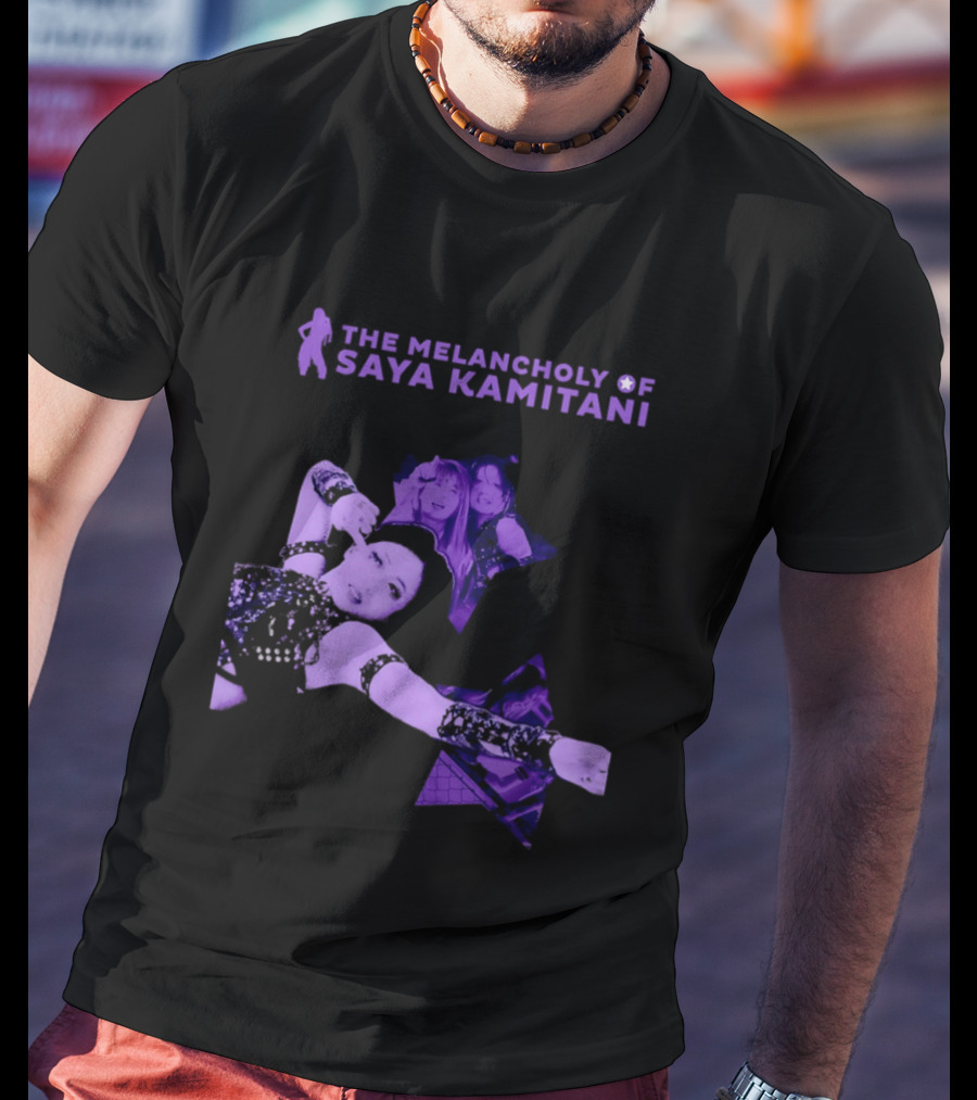 The Melancholy Of Saya Kamitani Purple Aesthetic T-Shirt
