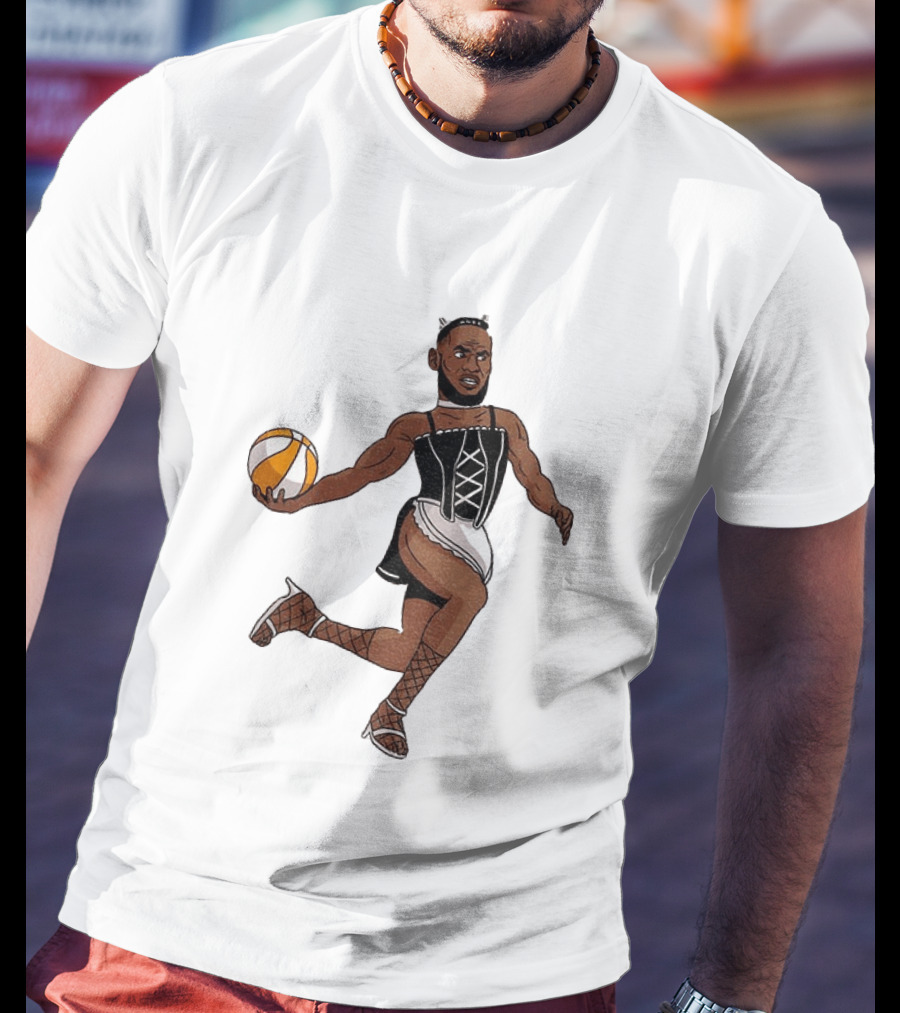 LeBron James Maid Outfit Basketball Crossover WNBA Fantasy T-Shirt